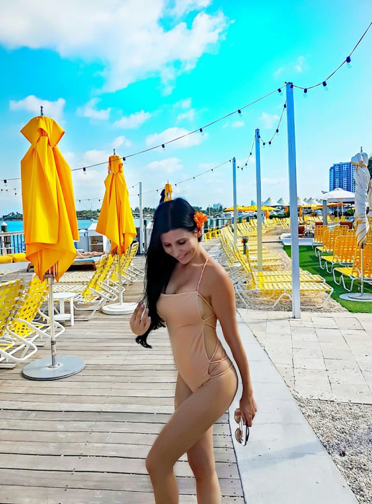 Indah Axel one piece the standard spa miami hotel pool
