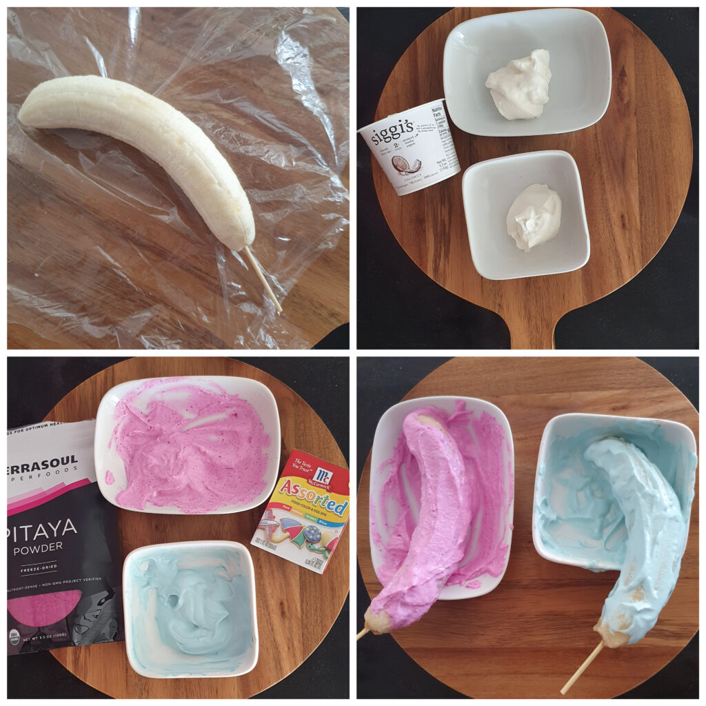 How to make delicious instagrammable frozen bananas dessert